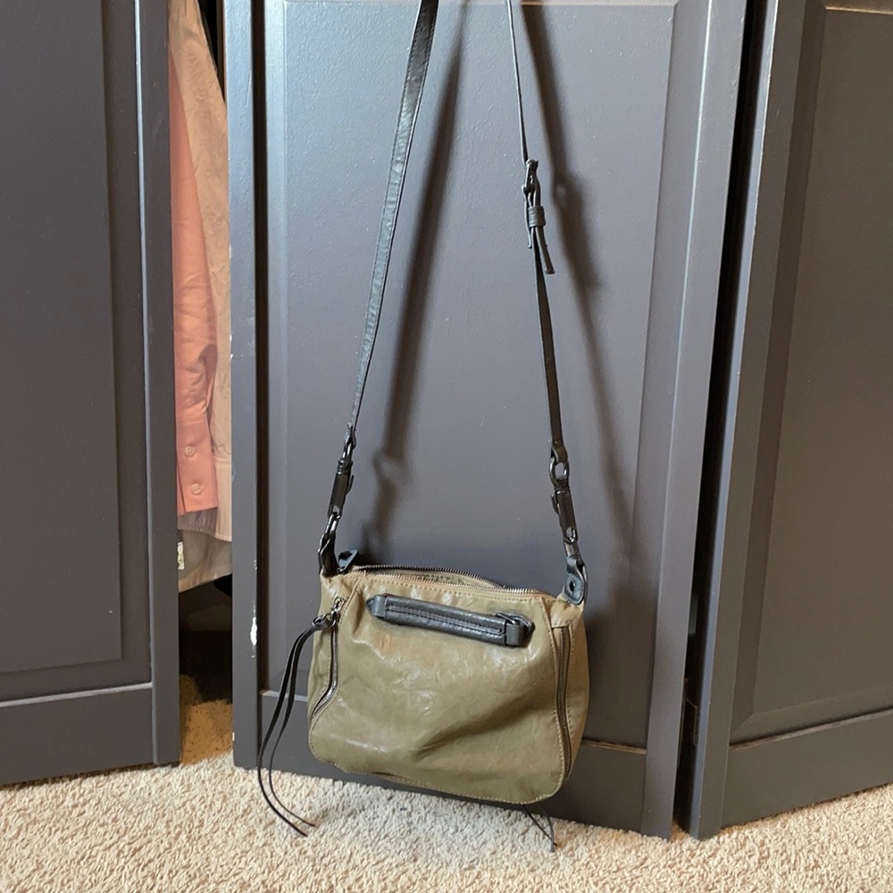 Olive Green Free People Vegan Leather Purse!